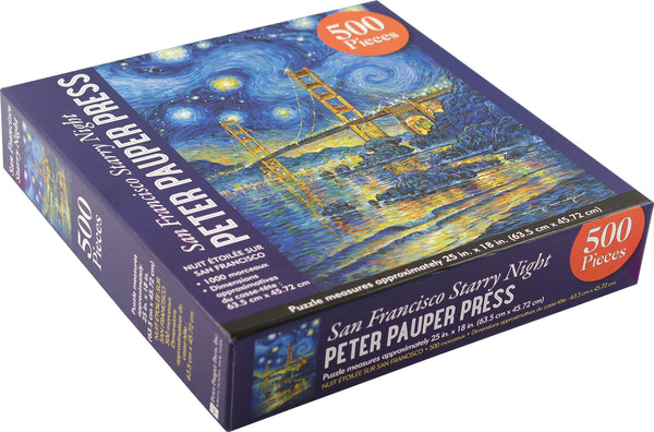 Peter Pauper Press - San Francisco Starry Night Jigsaw Puzzle (500 Pieces)