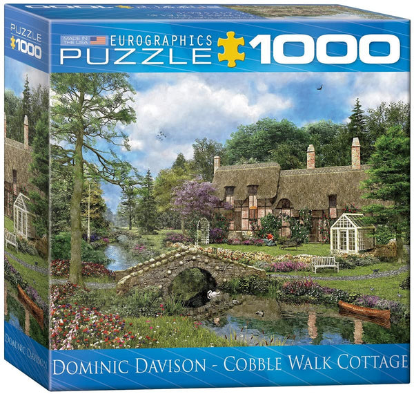 EuroGraphics Cobble Walk Cottage by Dominic Davidson Puzzle, 1000-Piece