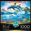 Buffalo Games - Vivid Collection - Dolphin Paradise - 1000 Piece Jigsaw Puzzle