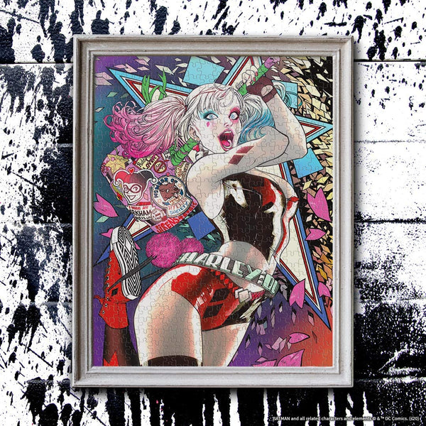 Harley Quinn Die Laughing 1000 Piece Jigsaw Puzzle Officially Licensed DC Comics Merchandise