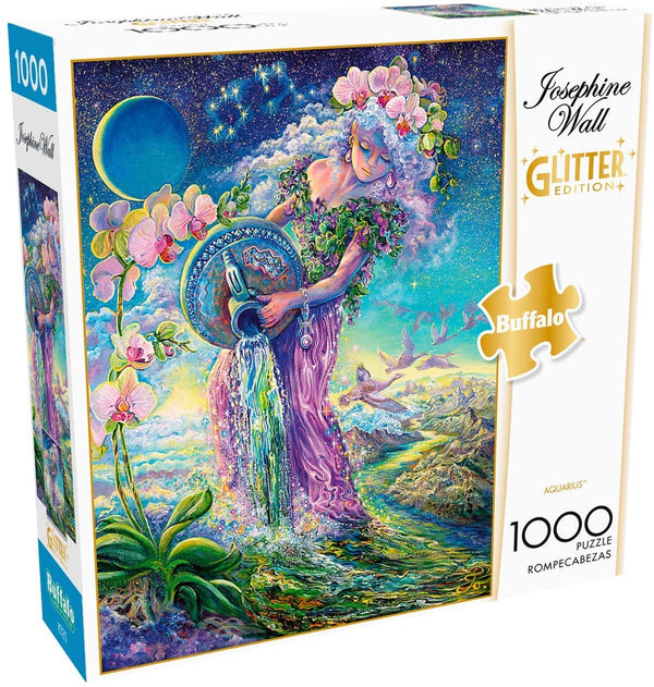Buffalo Games - Josephine Wall - Aquarius (Glitter Edition) - 1000 Piece Jigsaw Puzzle