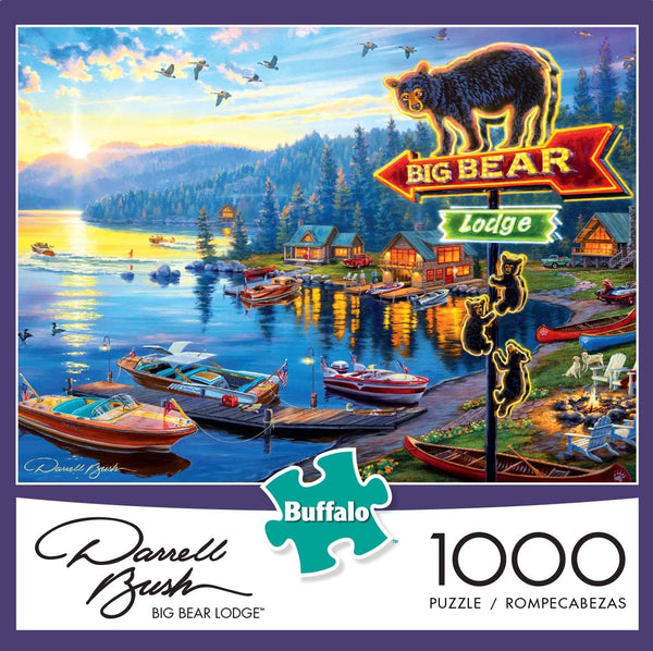 Buffalo Games - Darrell Bush - Big Bear Lodge - 1000Piece Jigsaw Puzzle