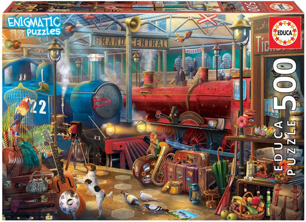 Educa - Mysterious Train Station Jigsaw Puzzle (500 Pieces)