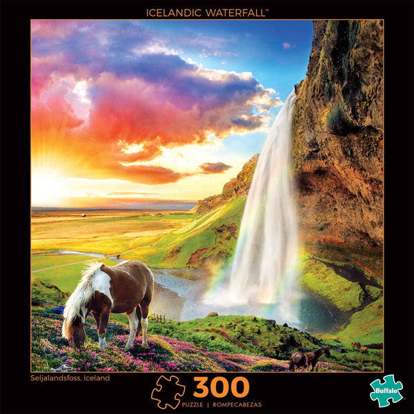 Buffalo Games - Icelandic Waterfall - 300 Large Piece Jigsaw Puzzle