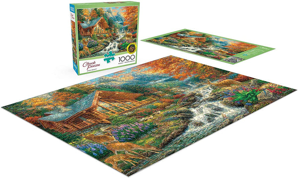 Buffalo Games - Alpine Serenity with Hidden Images by Chuck Pinson Jigsaw Puzzle (1000 Pieces)