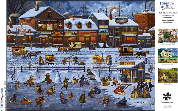 Buffalo Games - Charles Wysocki - Bostonians and Beans - 1000 Piece Jigsaw Puzzle, Multicolour