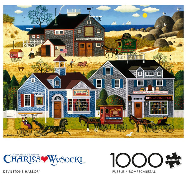 Buffalo Games - Charles Wysocki - Devil Stone Harbor - 1000 Piece Jigsaw Puzzle