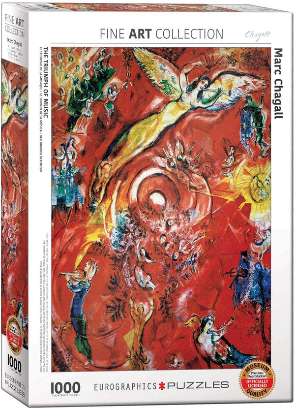 EuroGraphics The Triumph of Music by Chagall Puzzle, 1000-Piece