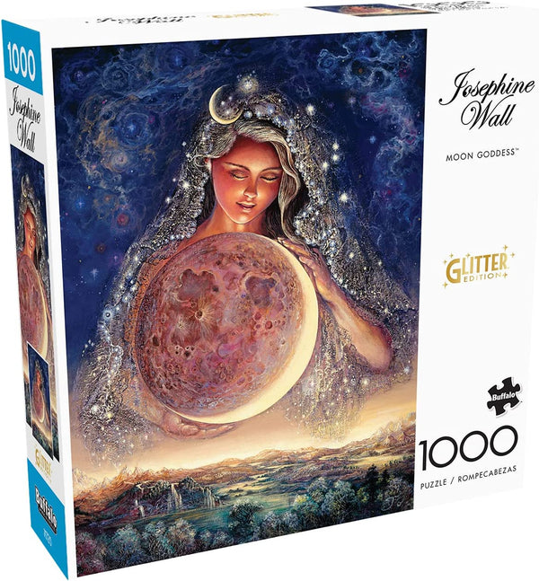 Buffalo Games - Josephine Wall - Moon Goddess (Glitter Edition) - 1000 Piece Jigsaw Puzzle