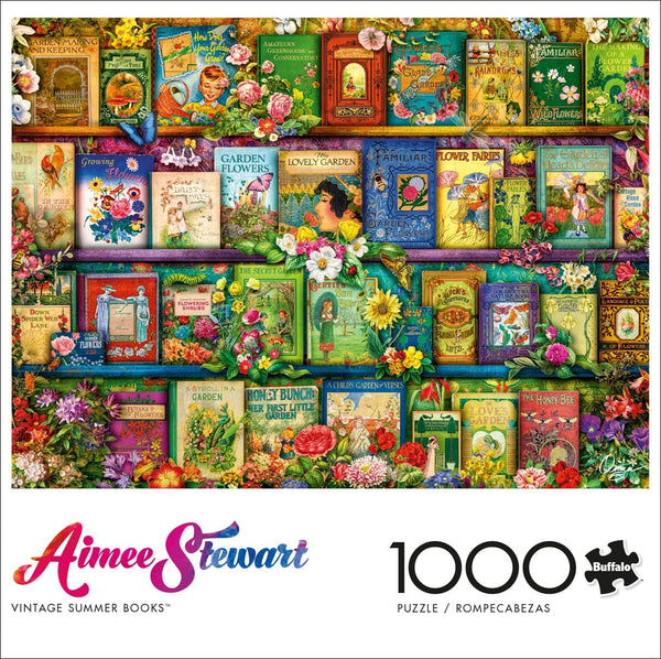 Buffalo Games - Aimee Stewart - Vintage Summer Books - 1000 Piece Jigsaw Puzzle