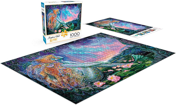 Buffalo Games - Flights of Fantasy - Mermaid Pool (Glitter Edition) by Josephine Wall Jigsaw Puzzle (1000 Pieces)