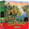 Ceaco - Dino Glow in The Dark Dino Party Jigsaw Puzzle (100 Pieces)