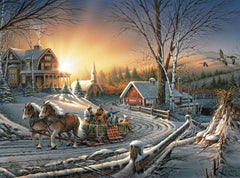 Buffalo Games - Terry Redlin - The Pleasures of Winter - 1000 Piece Jigsaw Puzzle