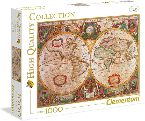Clementoni Old World Map 1000 Piece Jigsaw Puzzle