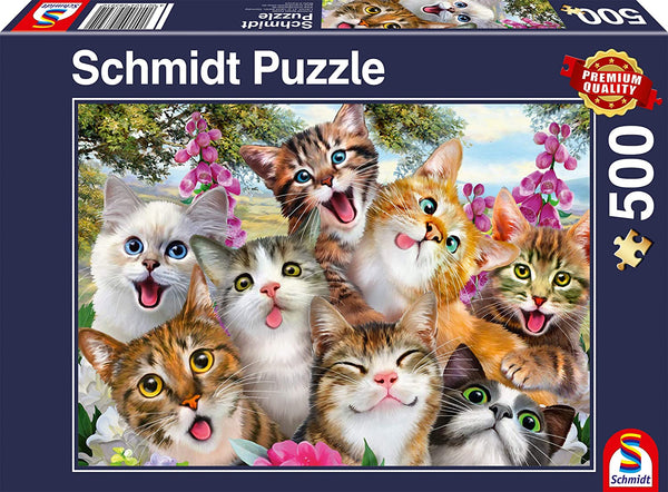 Schmidt - Cat Selfie Jigsaw Puzzle (500 Pieces)