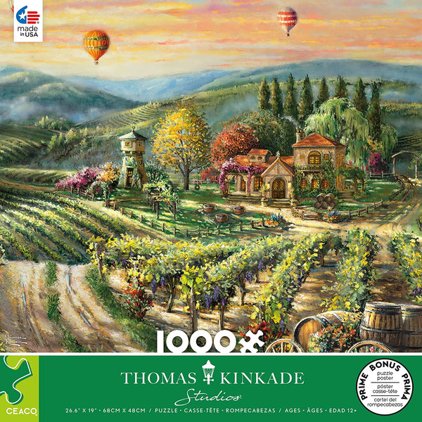 Ceaco - Peaceful Valley Vineyard by Thomas Kinkade Jigsaw Puzzle (1000 Pieces)