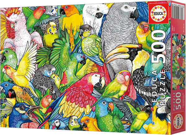 Educa - Parrots Jigsaw Puzzle (500 Pieces)