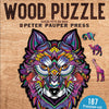 Peter Pauper Press - Wolf Wood Jigsaw Puzzle (187 Pieces)