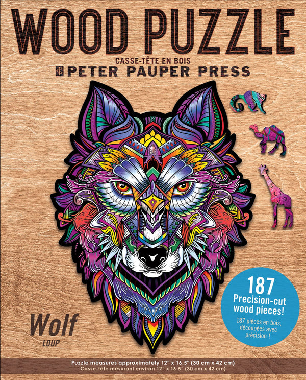 Peter Pauper Press - Wolf Wood Jigsaw Puzzle (187 Pieces)