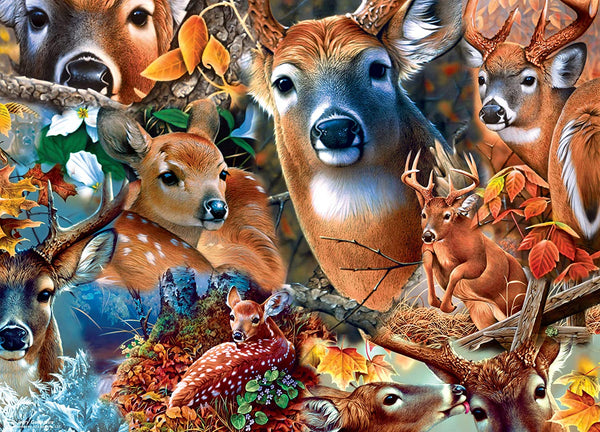 MasterPieces Realtree Jigsaw Puzzle, Forest Beauties, Featuring Whitetail Deer, 1000 Pieces