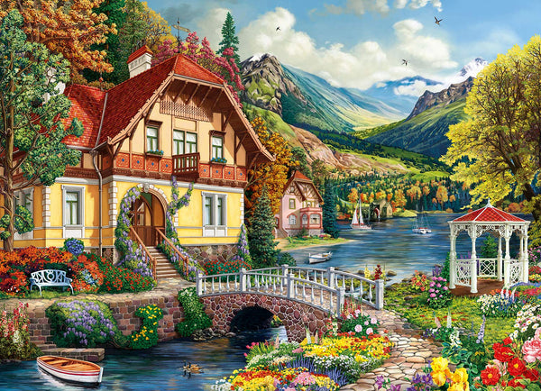 Willow Creek - House by the Pond Jigsaw Puzzle (1000 Pieces)