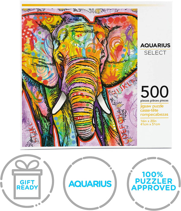 Aquarius - Elephant by Dean Russo Jigsaw Puzzle (500 Pieces)