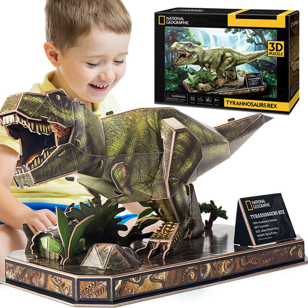 National Geographic - Tyrannosaurus Rex 3D Jigsaw Puzzle (52 Pieces)