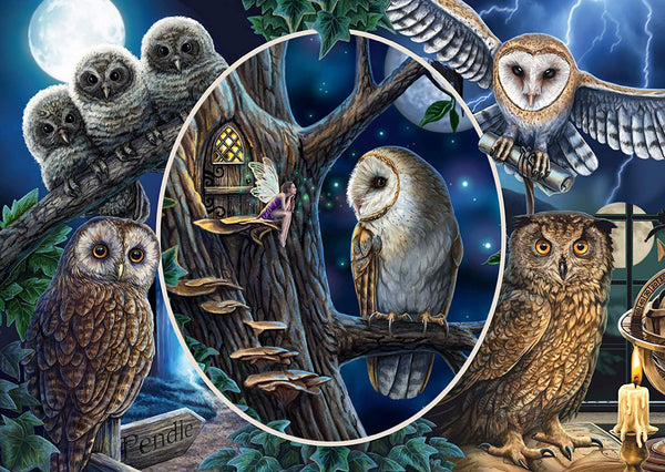 Schmidt - Mysterious Owls by Lisa Parker Jigsaw Puzzle (1000 Pieces)