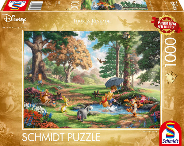 Schmidt - Disney, Winnie The Pooh by Thomas Kinkade Jigsaw Puzzle (1000 Pieces)