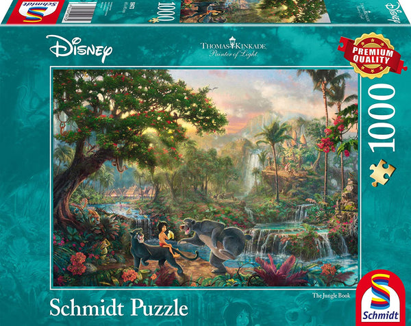 Schmidt Spiele Thomas Kinkade: Disney - The Jungle Book Jigsaw Puzzle (1000Pc)