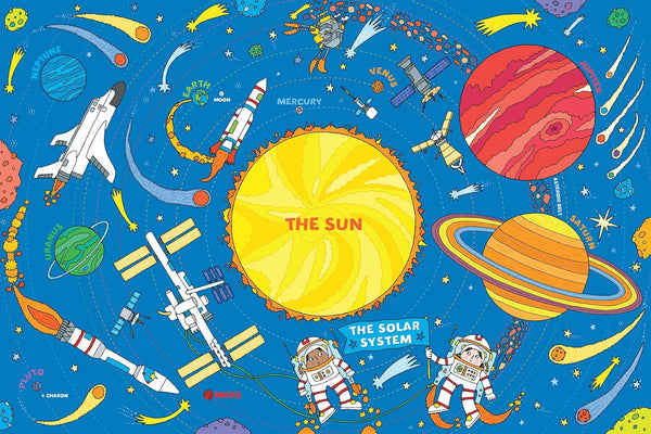 Peter Pauper Press - The Solar System Kids' Floor Puzzle Jigsaw Puzzle (48 Pieces)