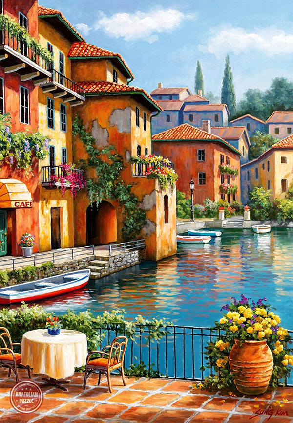 Anatolian - Cafe at the Canal Jigsaw Puzzle (260 Pieces)