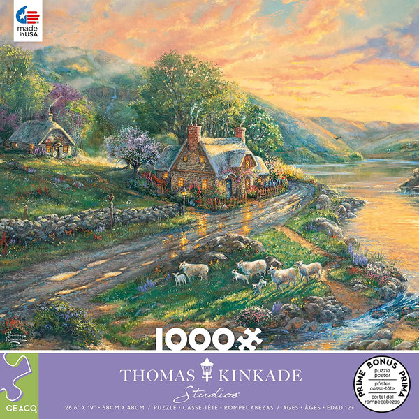 Ceaco - Daybreak at Emerald Valley by Thomas Kinkade Jigsaw Puzzle (1000 Pieces)