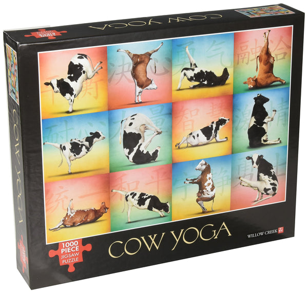 Willow Creek - Cow Yoga Jigsaw Puzzle (1000 Pieces)