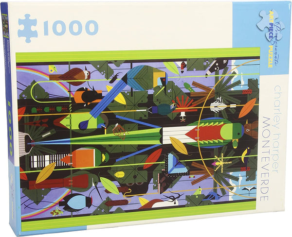 Pomegranate - Monteverde by Charley Harper Jigsaw Puzzle (1000 Pieces)