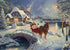 Ceaco - Mickey & Minnie Sleigh Ride by Thomas Kinkade Jigsaw Puzzle (1000 Pieces)