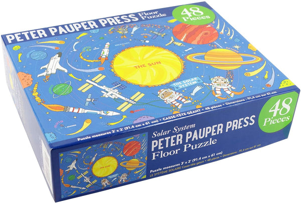 Peter Pauper Press - The Solar System Kids' Floor Puzzle Jigsaw Puzzle (48 Pieces)