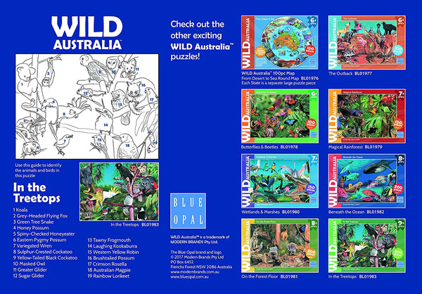 Blue Opal - Wild Australia In the Treetops by Garry Fleming Jigsaw Puzzle (300 Pieces)