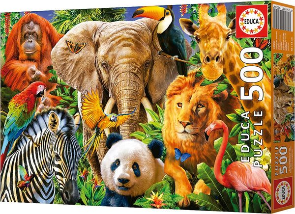 Educa - Wild Animals Jigsaw Puzzle (500 Pieces)