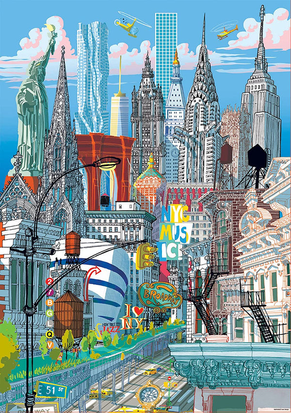 Educa - New York, Carlo Stanga Jigsaw Puzzle (1000 Pieces)