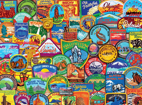 Buffalo Games - National Park Patches - 1000 Piece Jigsaw Puzzle
