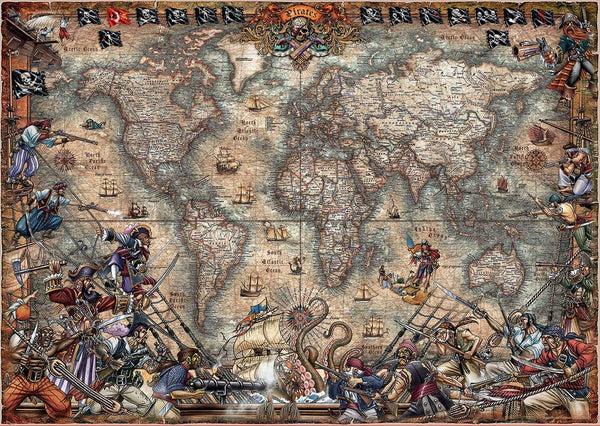 Educa - Pirates Map Jigsaw Puzzle (2000 Pieces)