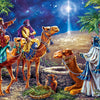 MasterPieces Holiday Glitter Jigsaw Puzzle, Three Magi, Featuring Art by Donna Gelsinger, 500 Pieces