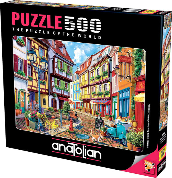 Anatolian - Cobblestone Alley Jigsaw Puzzle (500 Pieces)