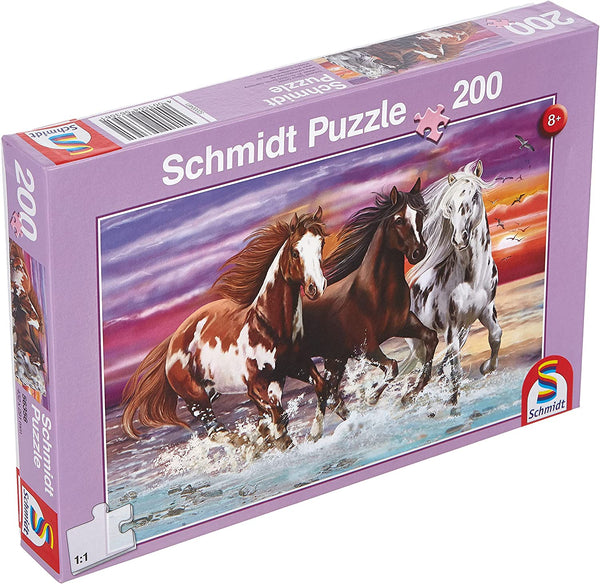 Schmidt - Trio Of Wild Horses Jigsaw Puzzle (200 Pieces)