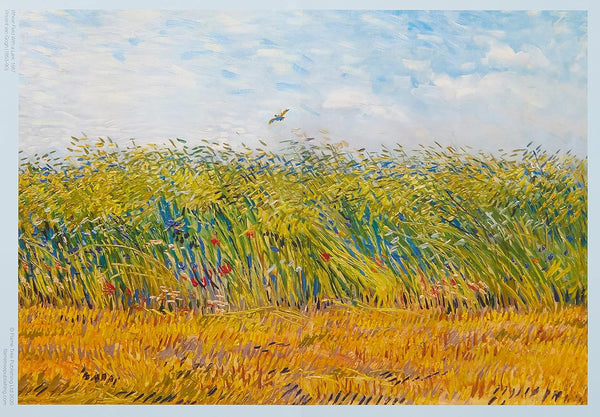 Flame Tree Studio - Wheat Field With a Lark by Vincent Van Gogh Jigsaw Puzzle (1000 Pieces)