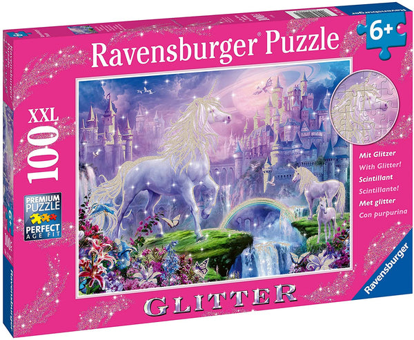 Ravensburger - Unicorn Kingdom 100 Piece Jigsaw Puzzle Glitter 12907