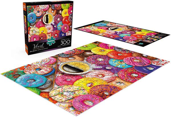 Buffalo Games Coffee and Donuts by Aimee Stewart Jigsaw Puzzle from The Vivid Collection (300 Piece)