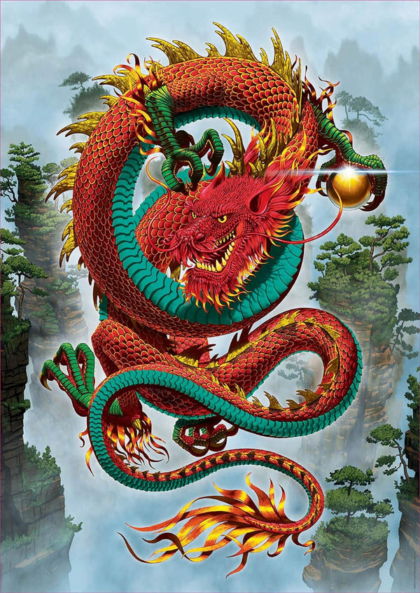 Educa - Good Fortune Dragon by Vincent Jigsaw Puzzle (500 Pieces)