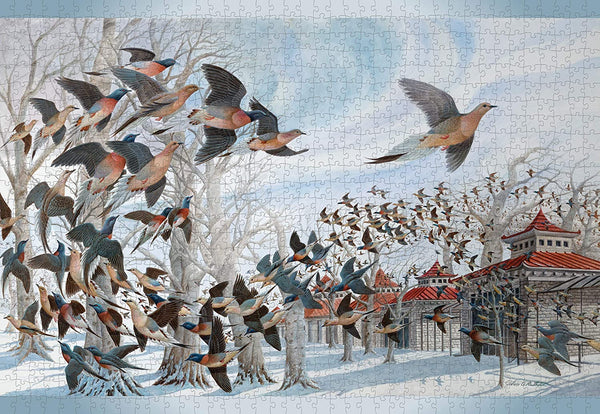 Pomegranate - The Last Passenger Pigeon by John A. Ruthven Jigsaw Puzzle (1000 Pieces)